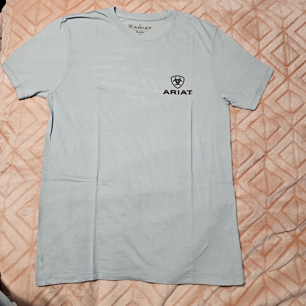 Ariat Men's Light Blue Logo Tee